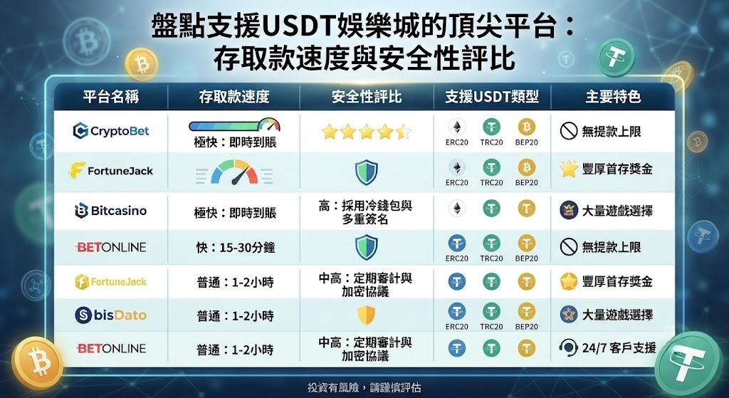 玩加密遊戲不踩雷！即刻挑選支援 USDT 的頂尖平台